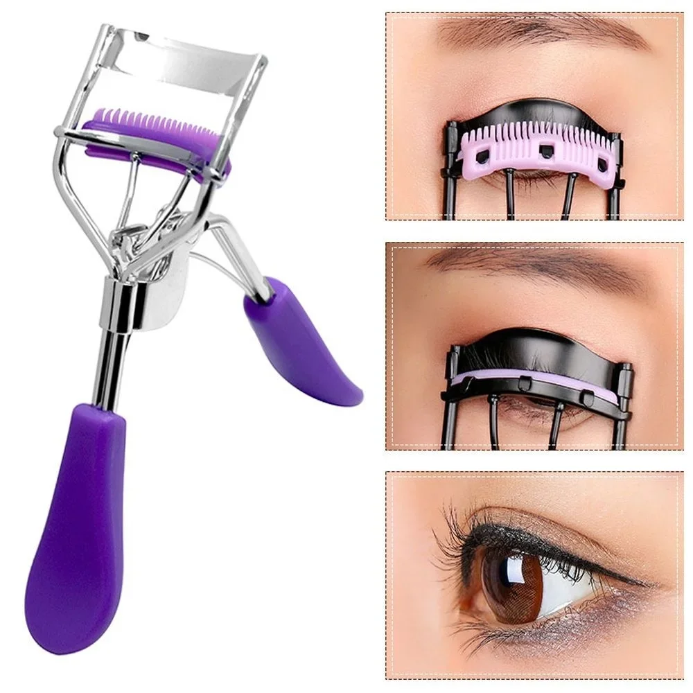 1PC Comb Eyelash Curler  Folding False Eyelashes Auxiliary Eyelash Curling Clip Natural Curling Professional Makeup Tools