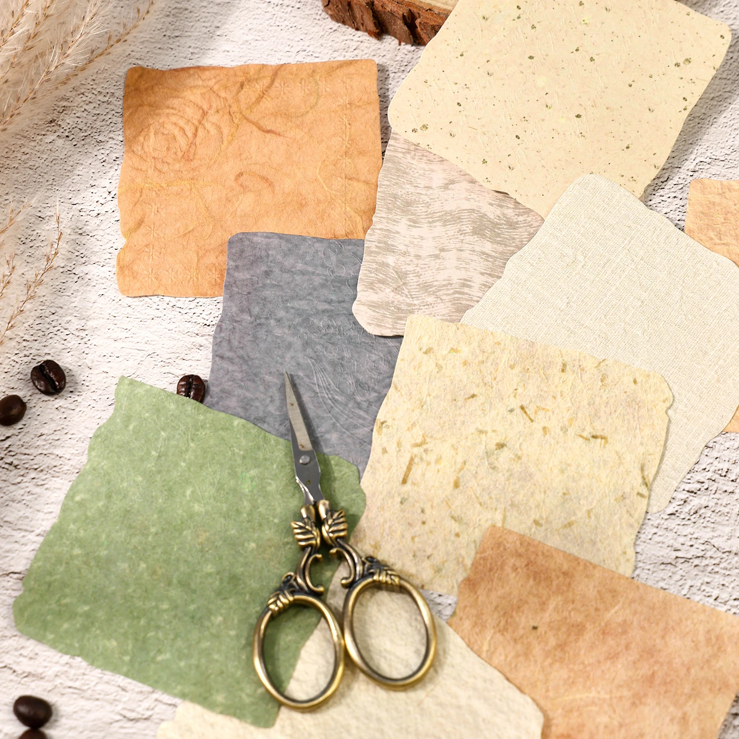 28pcs/pack Vintage Reliefs Tex - Vintage Junk Journal Scrapbooking Paper ulasan dan harga