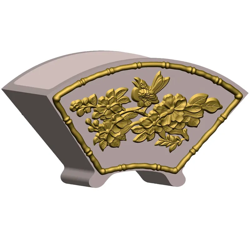 Fan Cement Flower Pot Mould Plastic Flower Plate Homemade Model Abrasives Creative Concrete Jewelry Building Formwork