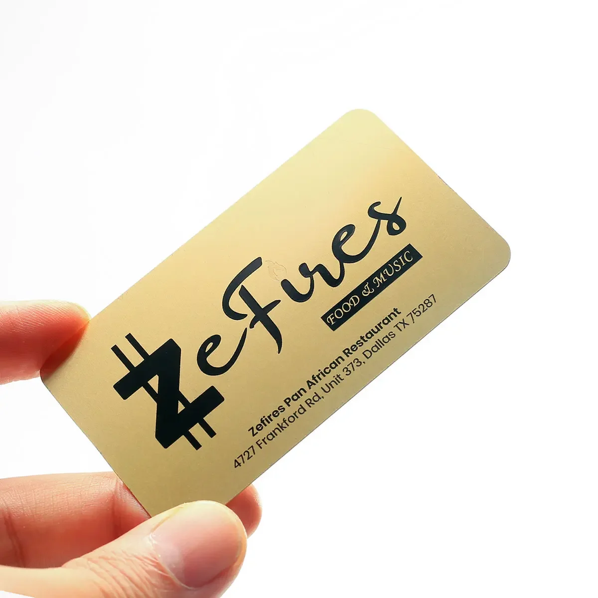 Cartão de membro VIP metálico Cartão de visita de crédito em ouro escovado com chip