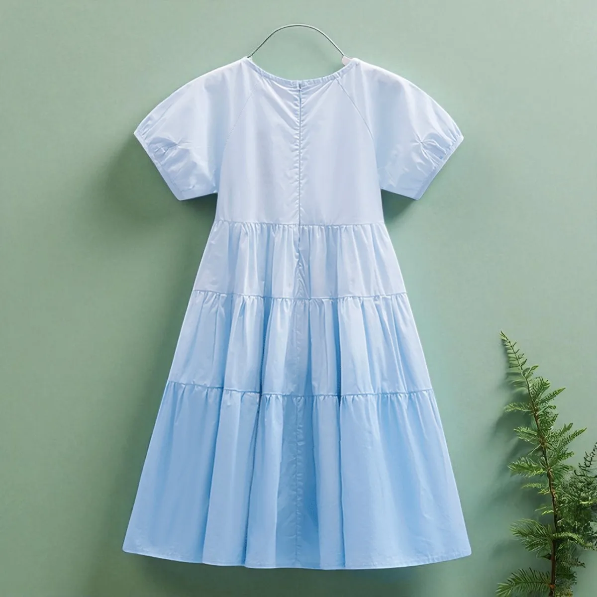 Summer Kids White Dresses for Girls Clothes Teenagers Preppy School Short Sleeve Party Dress Baby Children Costume 8 10 12 Years