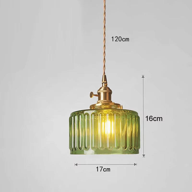 LED Vintage Glazen Hanger Lichtgroene Hangende Lampen Woonkamer Decor Armatuur Hall Slaapkamer Eetkamer Indoor Armatuur Glans hanglamp woonkamer hanglamp glas hanglamp eiland bar decoratie plafond