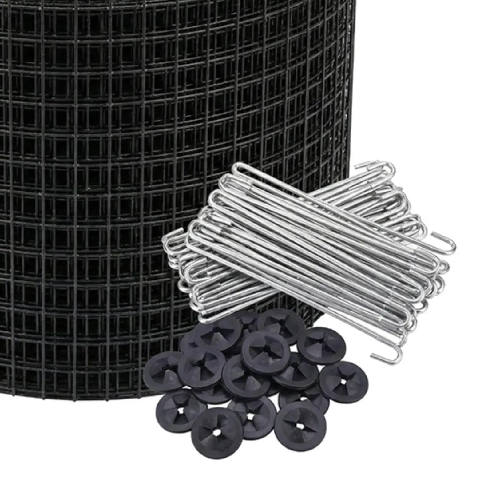 Solar Panel Bird Net with Galvanized Wire Mesh Fastener Clips Roof Protection Animal Barrier for House Solar Kits