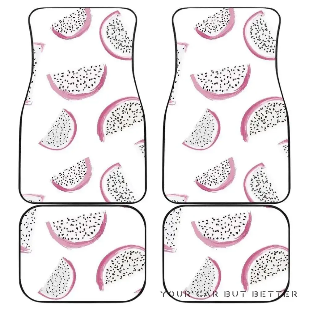 

Dragon Fruit Pattern Front And Back Car Mats 045109