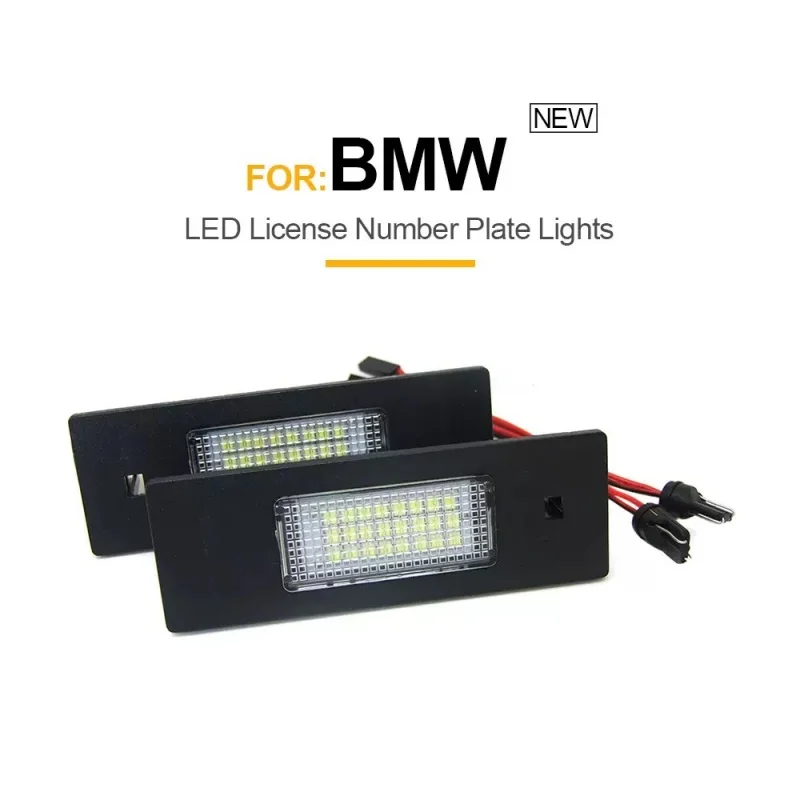 

For MINI R60 R61 F60 2016-2020 BMW 1 6 Series E81 E87 E63 E64 M6 E85 LED License Number Plate Lamp Car Light Luz No Error