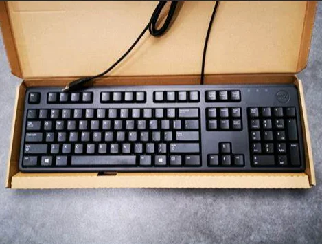 For Dell Chocolate Notebook Desktop Computer Compatible New USB Interface Universal Wired Keyboard LED KB216