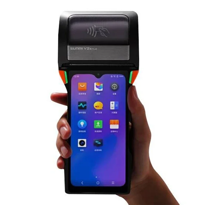 V2S PLUS 80mm printer NFC with google playstore smart mobile android pos terminal