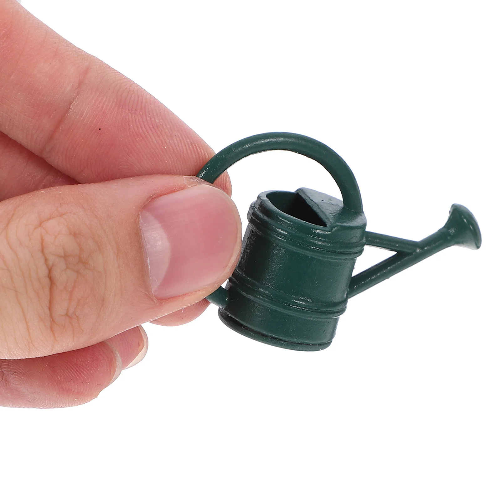 

Miniature Lightweight Iron Watering Can Durable Pretend Play Dollhouse Tool Small Garden Flower Watering Pot for Kids