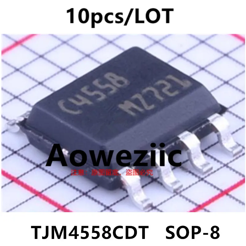 Aoweziic 2023+  100% New Imported Original  TJM4558CDT C4558 SOP-8 Operational Amplifier Chip IC