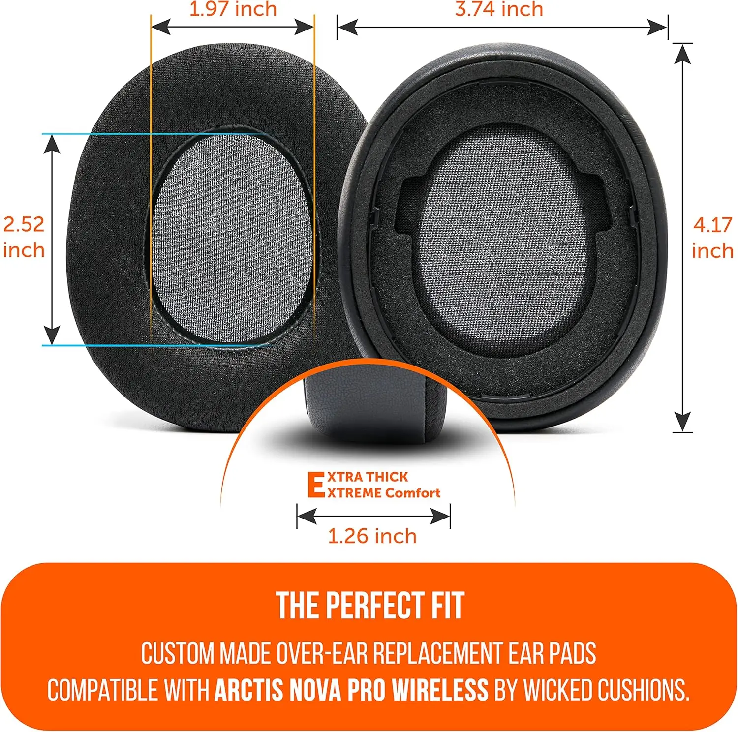 

Cooling gel ear pad for Arctis Nova Pro Wireless improves durability, thickness and sound insulation