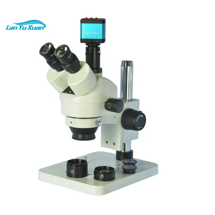 

7-45 times continuous zoom microscope high eye maintenance 21 million pixel trinocular stereo