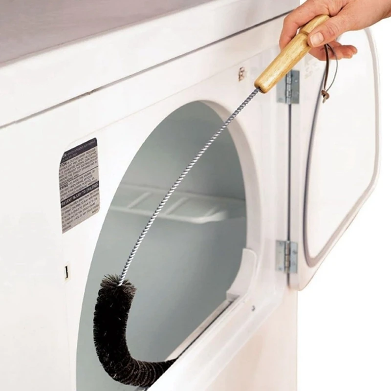 Limpiador de ventilación para secadora de ropa, cepillo de limpieza, sin necesidad de desmontar y lavar, herramienta para lavadora, cepillo de tubo con mango largo