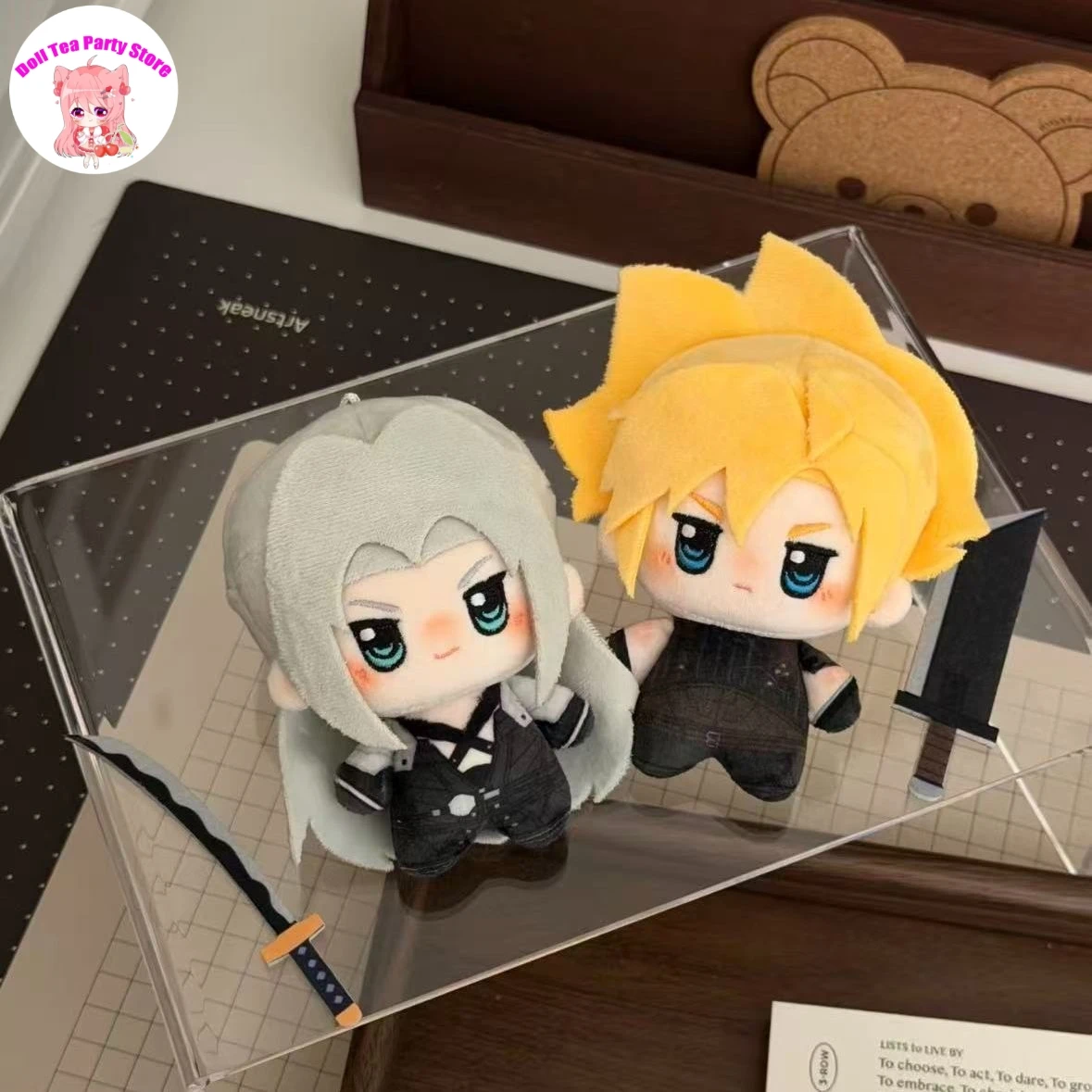 

Плюшевая кукла-брелок 10 см Аниме Cloud Strife Sephiroth, хлопковая, мультяшная, для косплея, украшение, подарок на день рождения
