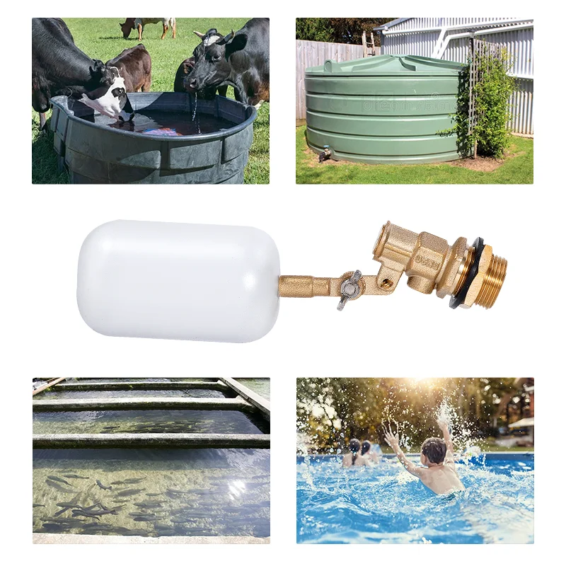 1/2 3/4 Inch Copper Calve Float Ball DN15/20 Farm Animal Breeding Drinking Bowl Water Automatic Valve Water Level Observation