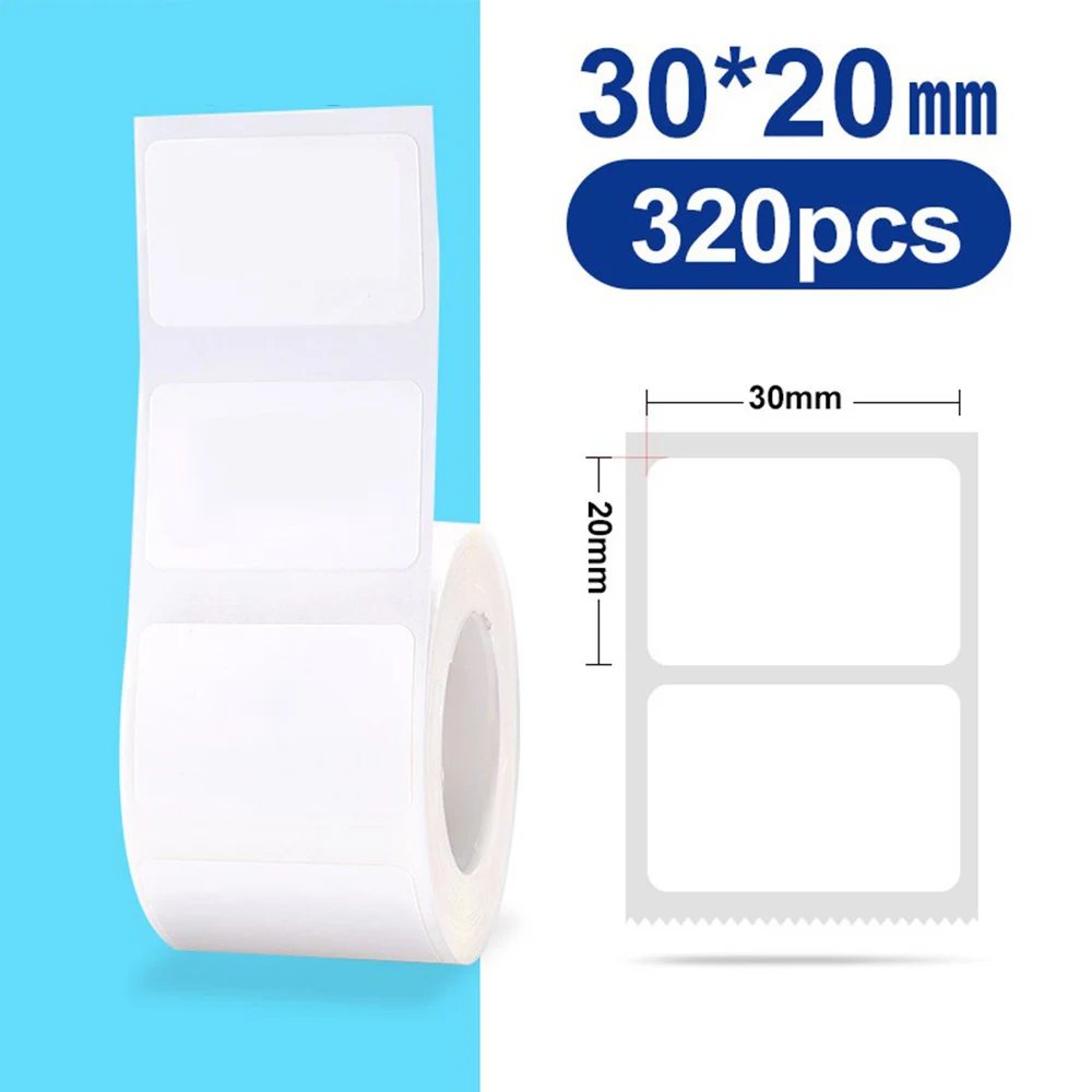 Originele Niimbot B21/B3S/B1/B203 Kleurrijke Witte Transparante Label Sticker zelfklevende Waterdichte Prijskaartje Thermisch papier