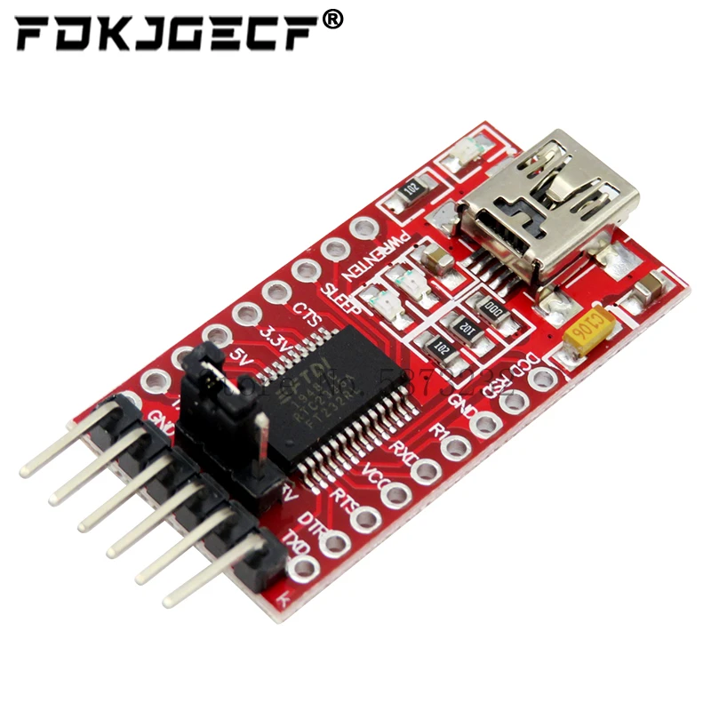10pcs FT232RL FTDI USB 3.3V 5.5V to TTL Serial Adapter Module for Arduino FT232 Mini Port