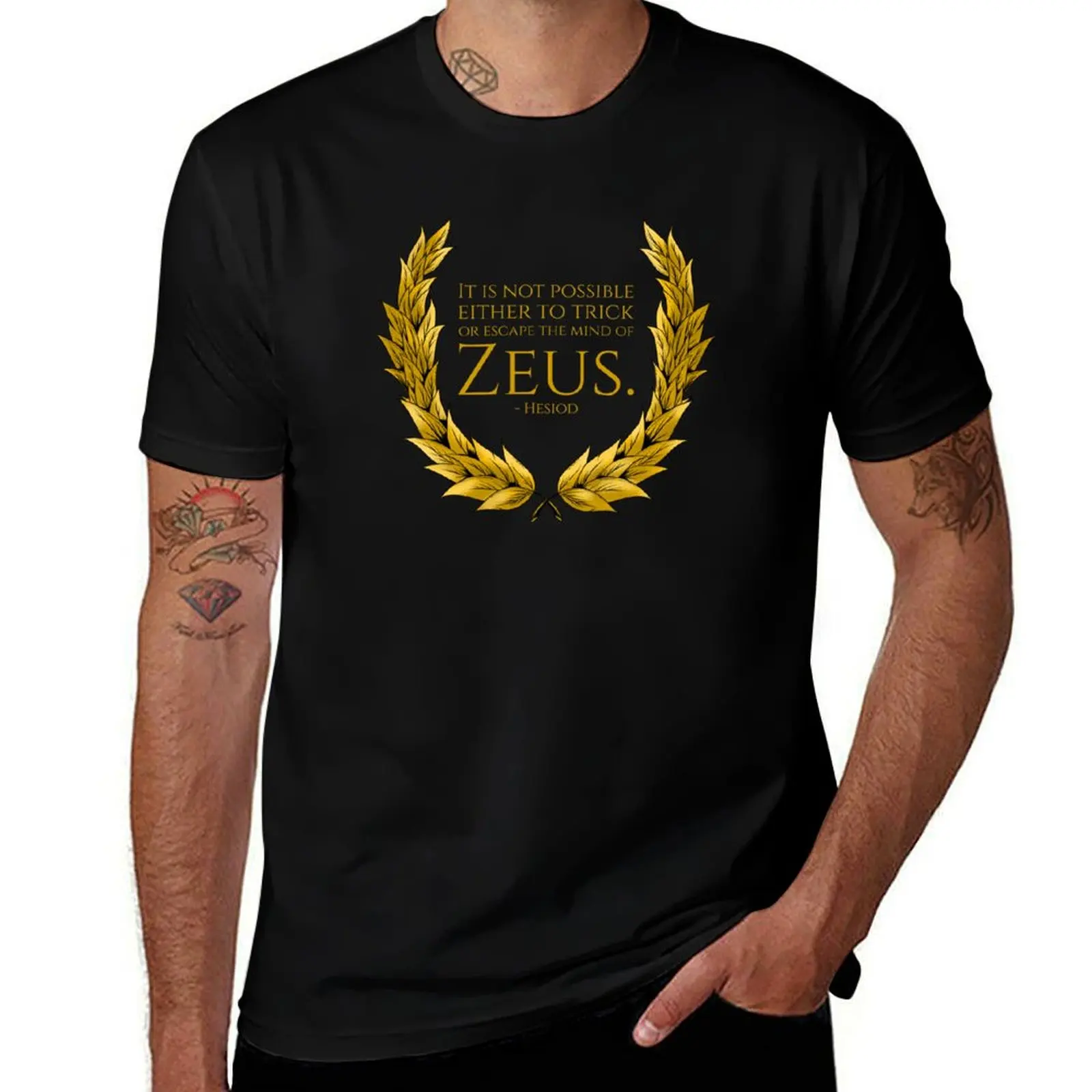 

escape man shirt summer Hesiod trick mind graphic or of is It shirt either possible Zeus. t to T-Shirt the - not t man