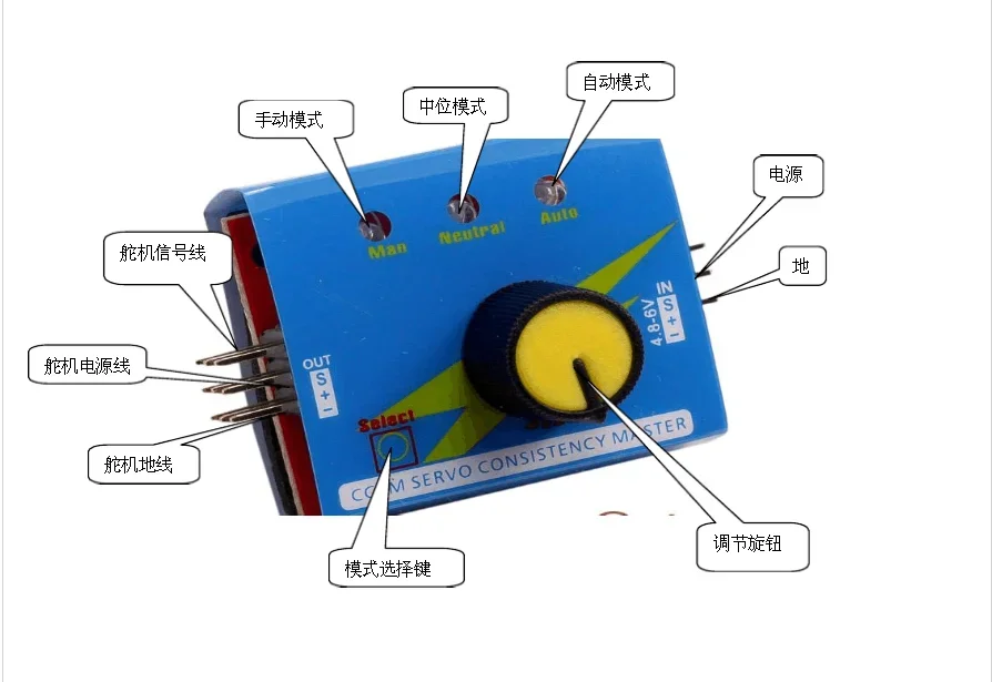 Testeur multi-servo 3CH ECS, contrôleur de cohérence de vitesse, canal d'alimentation, compteur CCPM, vérificateur principal, importateur RC, pièces d'hélicoptère, passe-temps