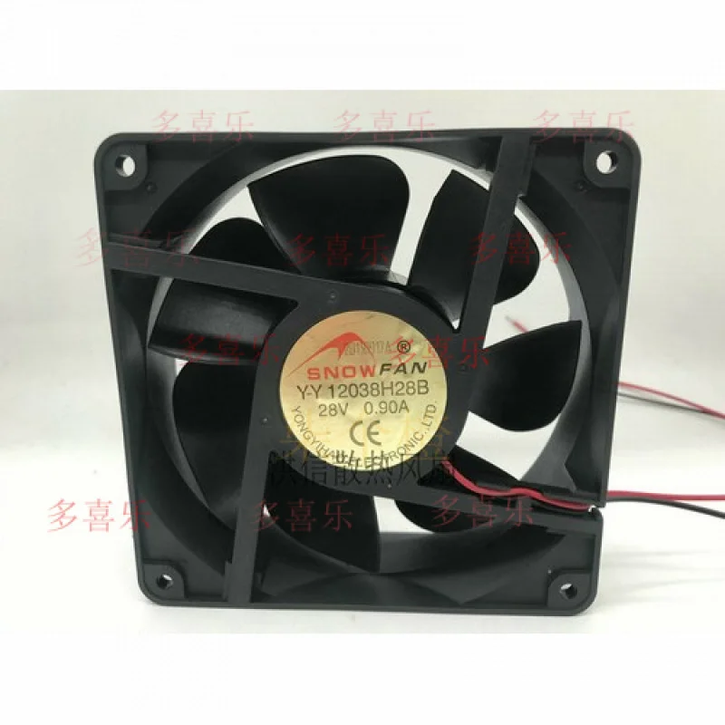 

ZMZM 1 PCS for SNOW FAN fan Y-Y 12038H28B DC 28V 0.90A 12038 12CM 2 wire inverter fan