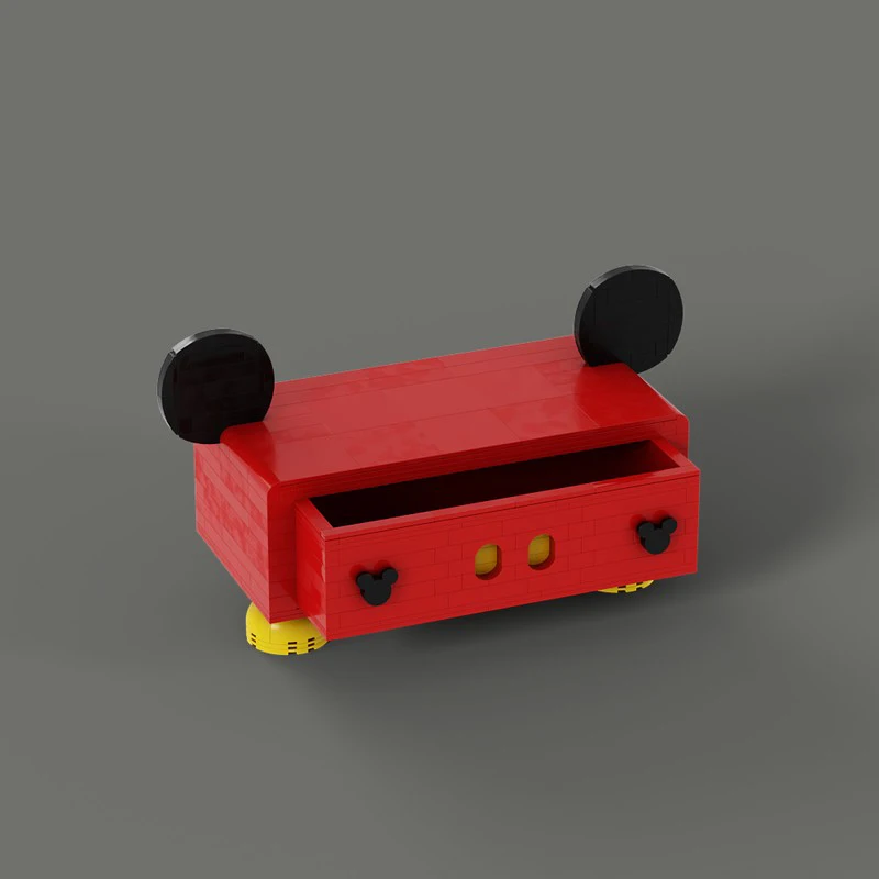 

387 шт. MOC Creator ящик для хранения гладкий функциональный органайзер DIY модель строительные блоки игрушки на день рождения подарок