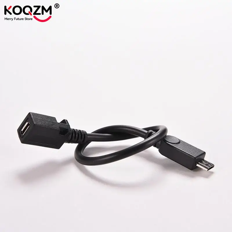 0.15M 15cm Micro USB Female To Micro USB Male Connector Adapter Data Transfer Cable For Phones MP3 MP4 Charging Extension Cord