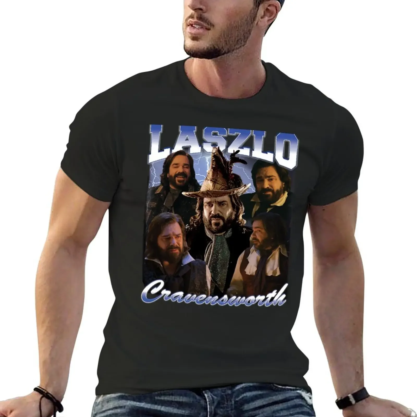 Laszlo Cravensworth 90's Design T-Shirt boys whites anime figures plus size men clothing