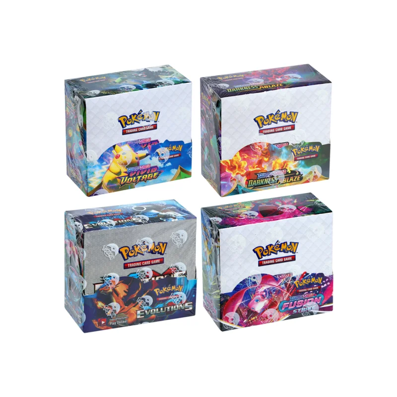 

324/360Pcs/Set Pokemon Card Fusion Scarlet Violet Strike TEAM UP SUN MOON Evolving Skies English Booster Battle Transaction Card
