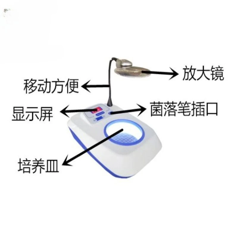 Instrument voice count, colony counter, semi-automatic colony detection instrument