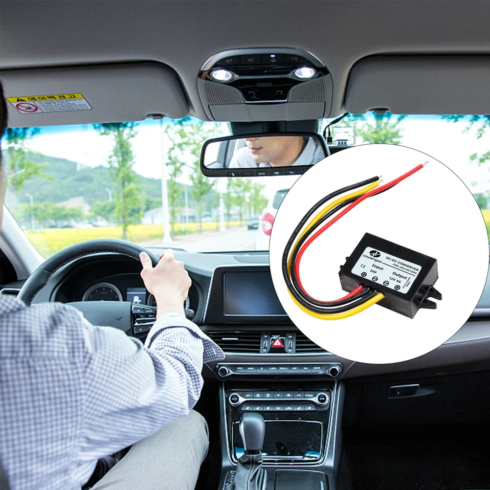 

Professional 24V To 5A Power Stabilizer Waterproof Shockproof Compact Lightweight Abs Plastic Overcurrent Overtemperature