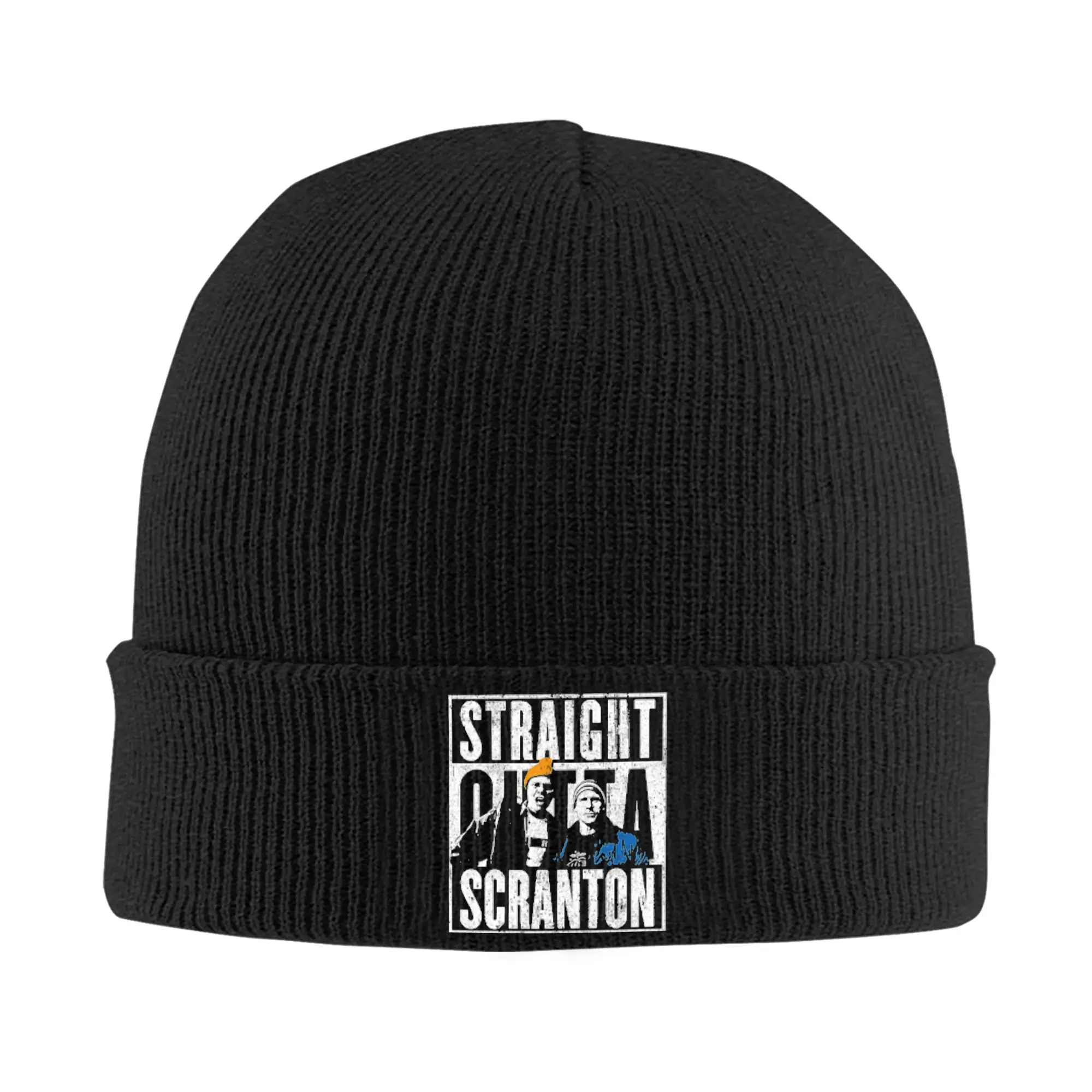 The Office TV Show Michael Scott Knitted Caps Women's Men's Beanies Winter Hats Acrylic  Warm Melon Cap