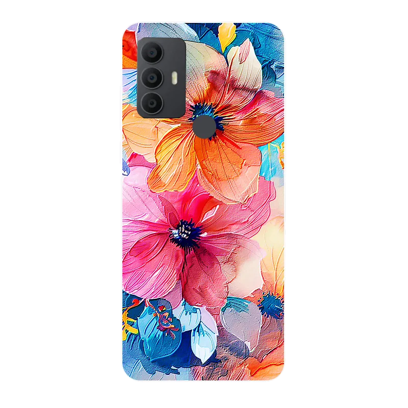 For TCL 30 SE 30E 305 306 Phone Case Fashion Soft TPU Silicone Painting Back Cover for TCL 30SE 6165A 6165H Funda