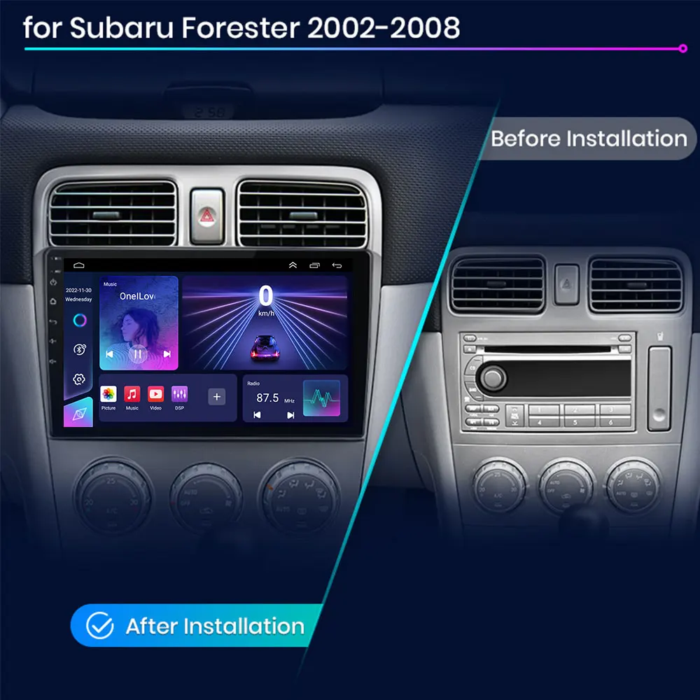 Android 13 Car Radio For Subaru Forester SG 2002-2008 Multimedia Video Player Navigation Stereo GPS Wireless Carplay Autoradio