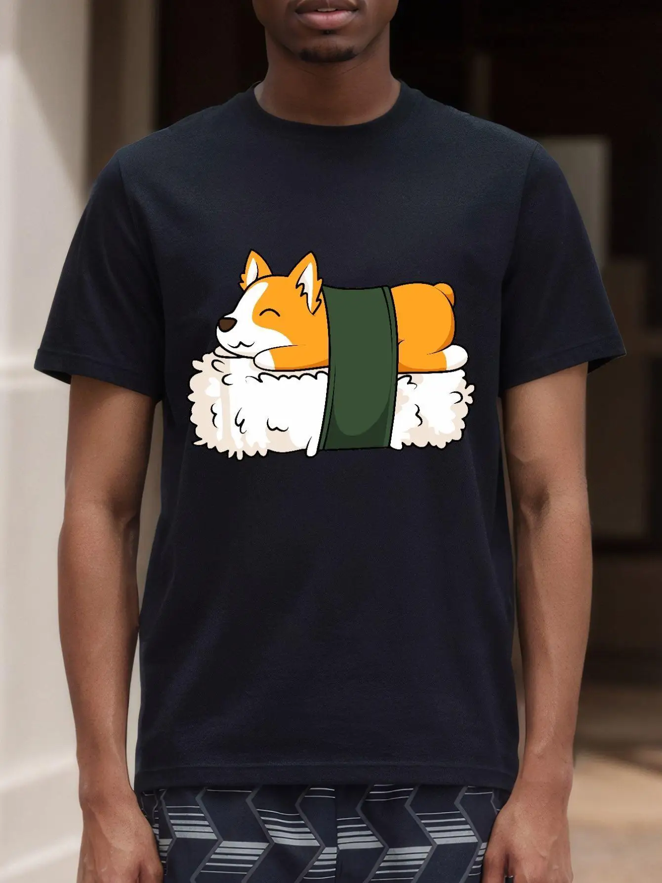 

Anime Dog Graphic T-Shirt vintage Men Cotton O-neck short-sleeved Tee Men Unisex Oversized basics streetwear Tshirts Tops