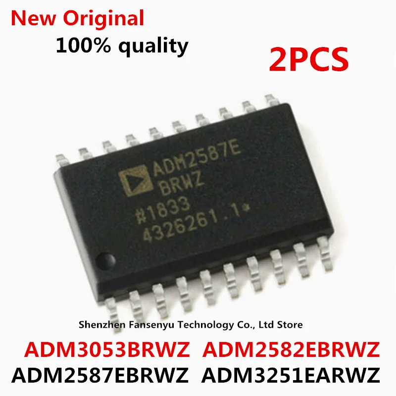 Sop-20 ADM3251EARWZ ADM2587EBRWZ ADM2582EBRWZ ADM3053BRWZ ADM3251E ADM2587E ADM2582E ADM3053, 100% Nouveau et Original, 2 Pièces