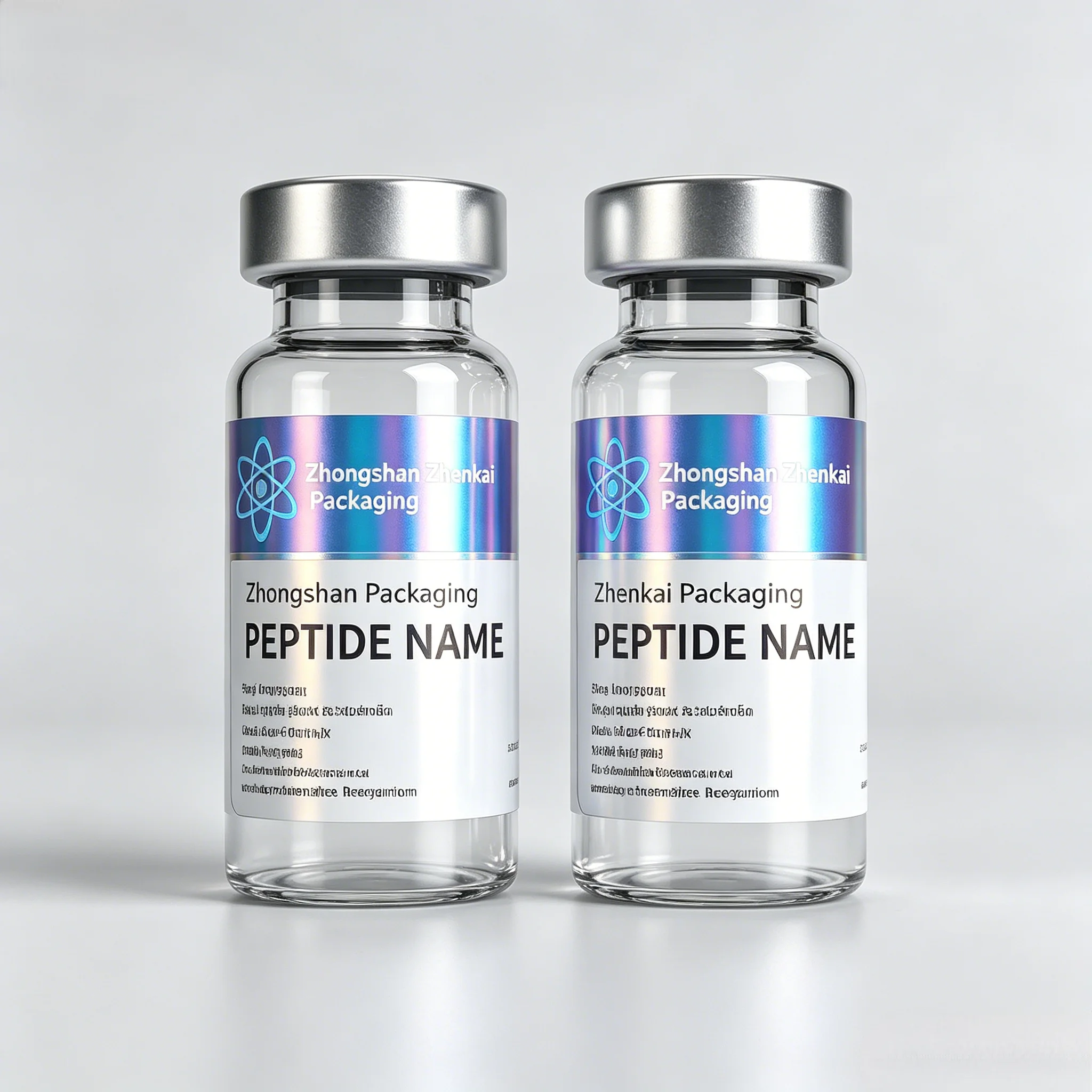 

Wholesale Custom Waterproof Vinyl Roll Labels with Logo,Adhesive Stickers for Small MG Vials & Peptide Pack Boxes