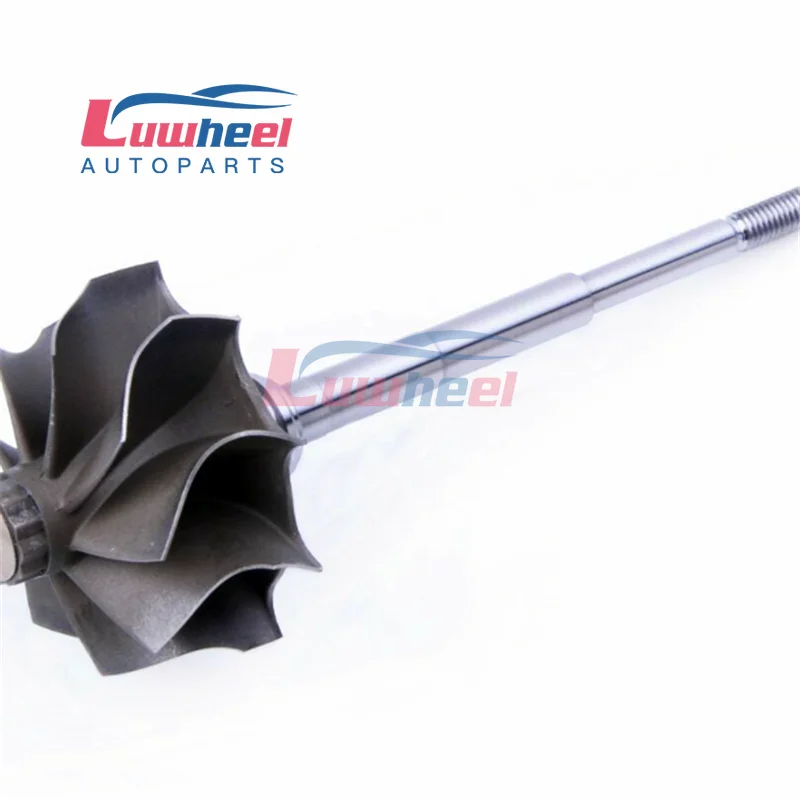 GT2871R 46.95/53.7mm 9 blades 113mm ball bearingTurbo turbine wheel shaft