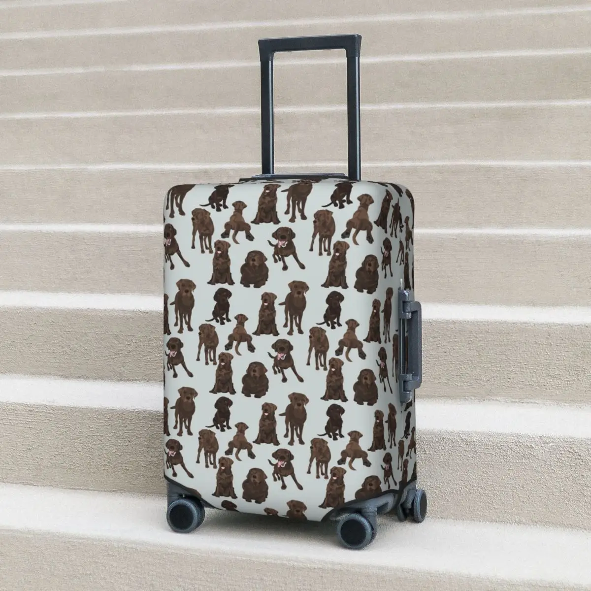 

Защитный чехол для чемодана шоколадного лабрадора, эластичные защитные чехлы для дорожного багажа на 18-32 дюймов