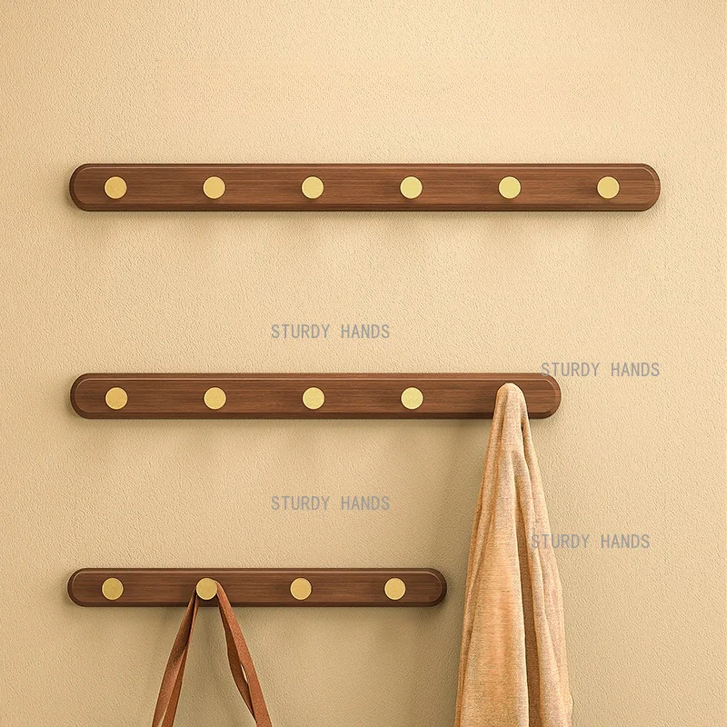 1 Stück Massivholz-Wandhaken, Wandmontierter Handtuchhaken, Kleiderhaken, Geeignet für Eingangsbereich, Badezimmer/Schlafzimmer, Ohne Klebstoff