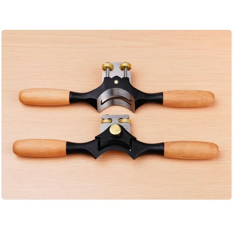 Handle Concave Bottom Bird Planer Hoe Shovel Handle Billiard Stick Semi-circular Planer Adjustable Woodworking Hand Tools