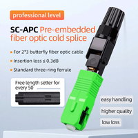SAIVXIAN FTTH SC APC Single Mode SC UPC Fiber Optic Quick Connector FTTH Fiber Optic Fast Connector SC Fiber Field Assembly
