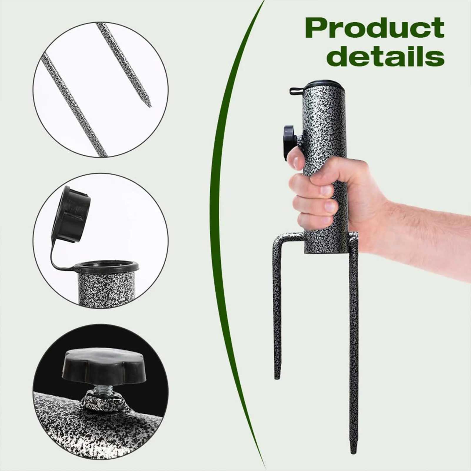 35 سنتيمتر مظلة خارجية حامل مرساة قواعد الفولاذ المقاوم للصدأ خفيفة الوزن مرساة مناسبة لخطوط الملابس المظلات #1