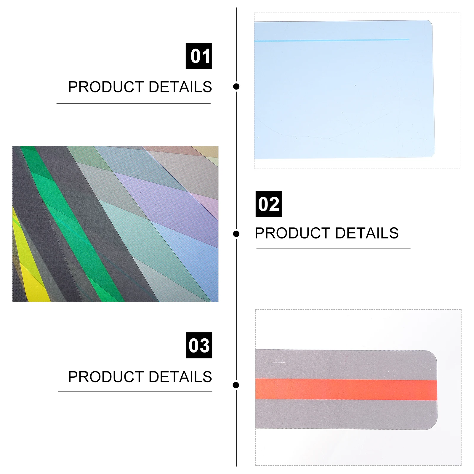 

16Pcs Bookmarks Strips Overlay Guide Colorful PVC Safe Student Stationery School Student Stationery Supplies