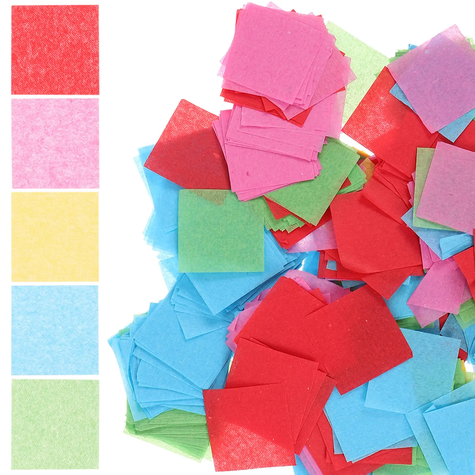Carrés de papier de soie fins, - Papercraft Supply Confetti avis et prix