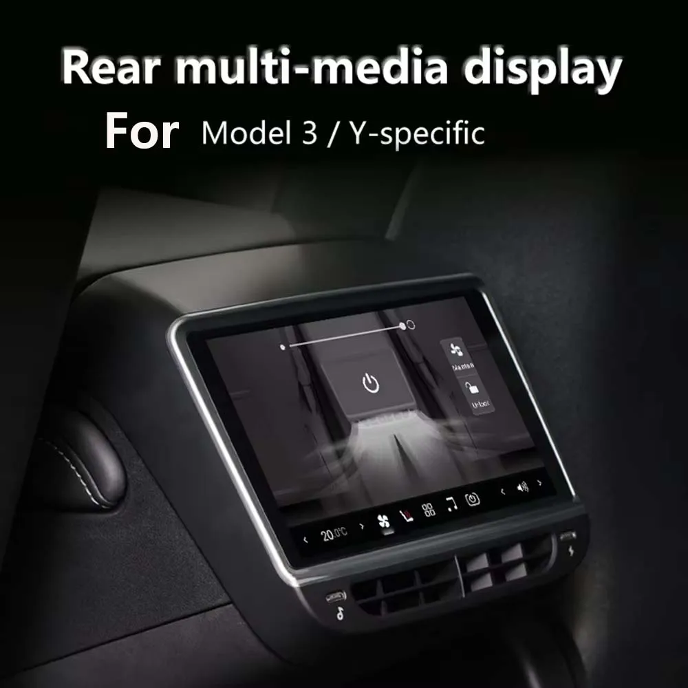 

7inch 4K HD Rear Display for Tesla Model Y 3 CarPlay Auto Radio Entertainment Air Control Seat Adjust Qualcomm Chip Auto Parts