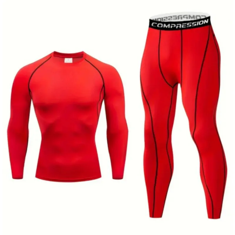 

Compression Long Sleeve Shirt Black Fitness T-shirt Men's Muscle Quick drying Gym Sportswear Sun protection Sports Base layer