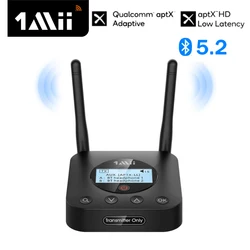 1mii b06tx bluetooth 5.2トランスミッター,アダプター,aptx ll hd,3.5 AUX, PC, TV,ステレオ,ホーム,プラグアンドプレイ,アップグレード