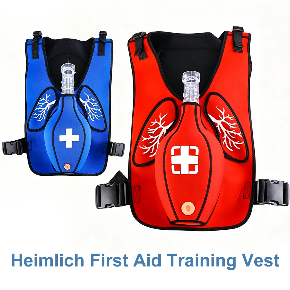 

1pc Heimlich First Aid Training Vest, With Choking Tracheal Blockage Vest Wearable, For First Aid Training Teaching Supplies