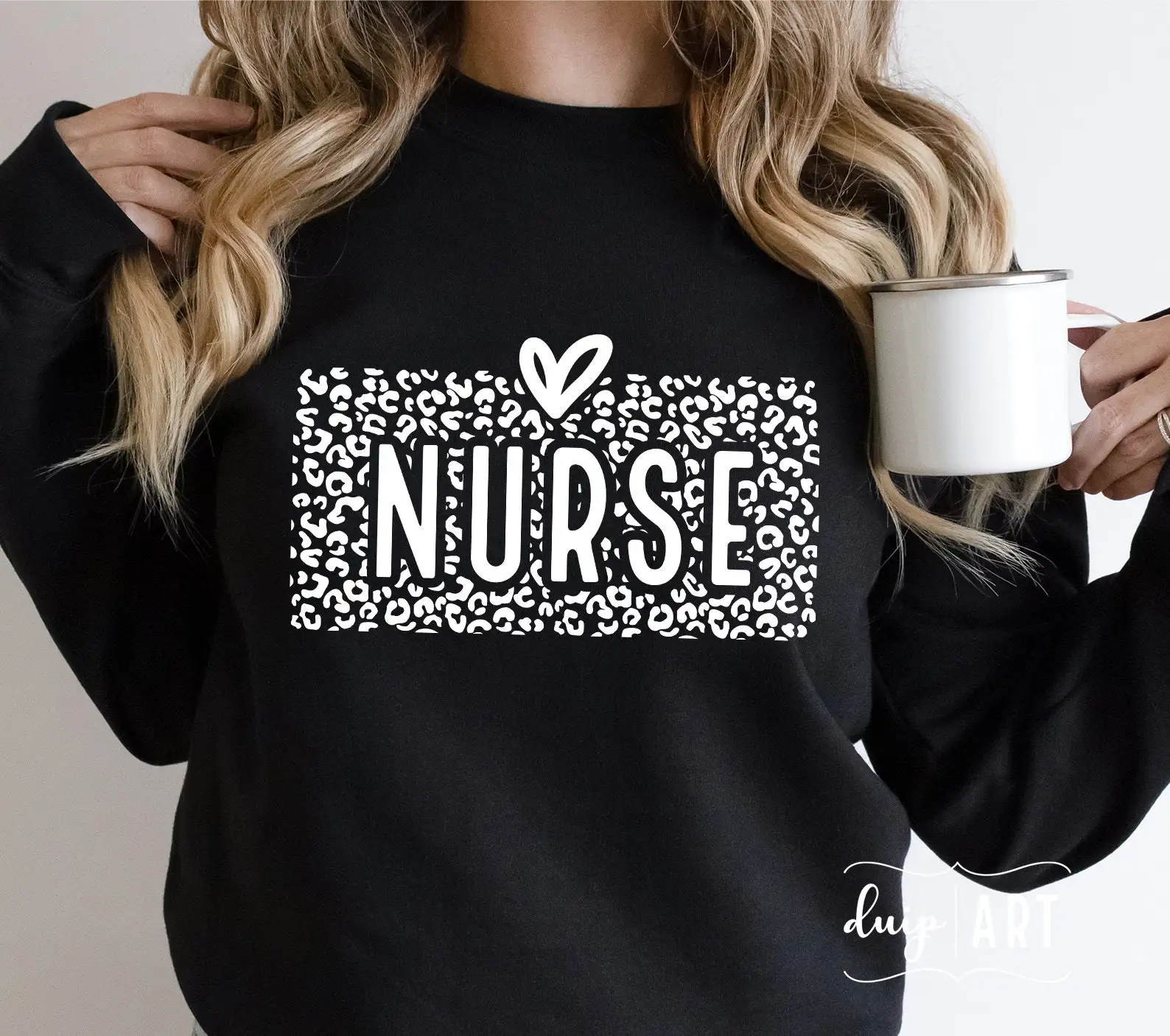 2024 Hot Sale Voguish Vintage Women Sweatshirt Retro Nurse Print Female Sweater New Fashion Casual Comfort Nurse Girl Tops