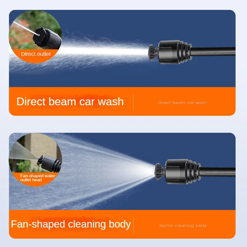 30000mAh Car Water Gun Electric Cordless High Pressure Cleaner Portable Rechargeable Pressure Washer Car Cleaning Accessorie