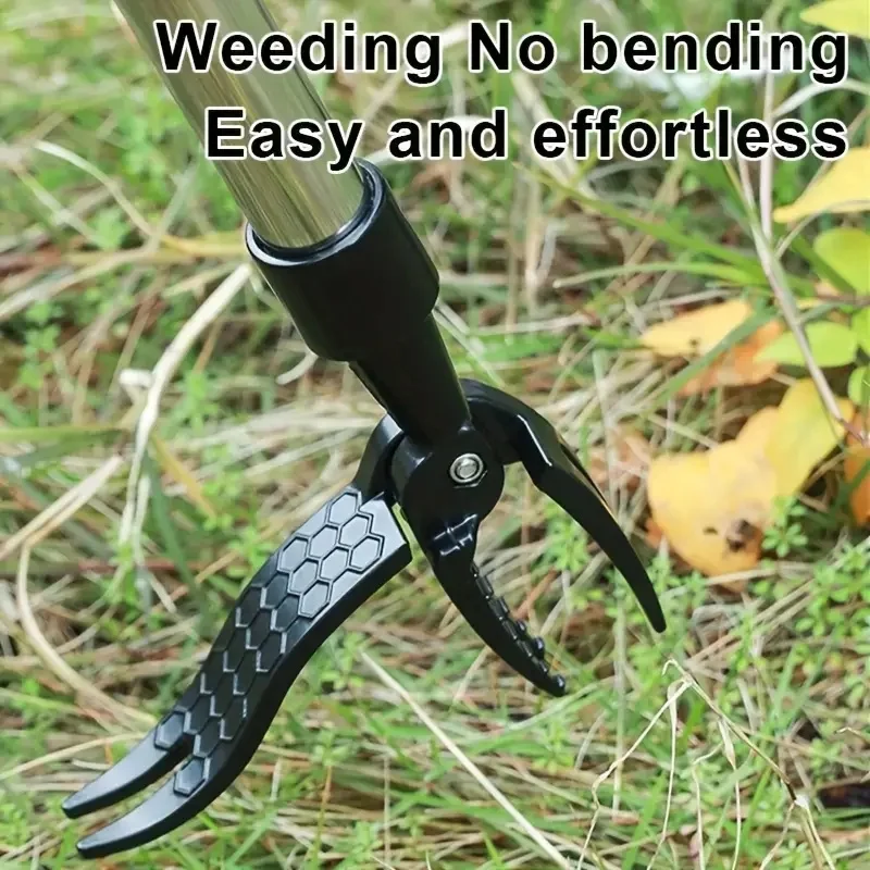 Stand Up Weed Puller Tool Weeding Head Replacement Manual Weed Remover Aluminum Claw Weeder Root Remover Hand Tool For Outdoor